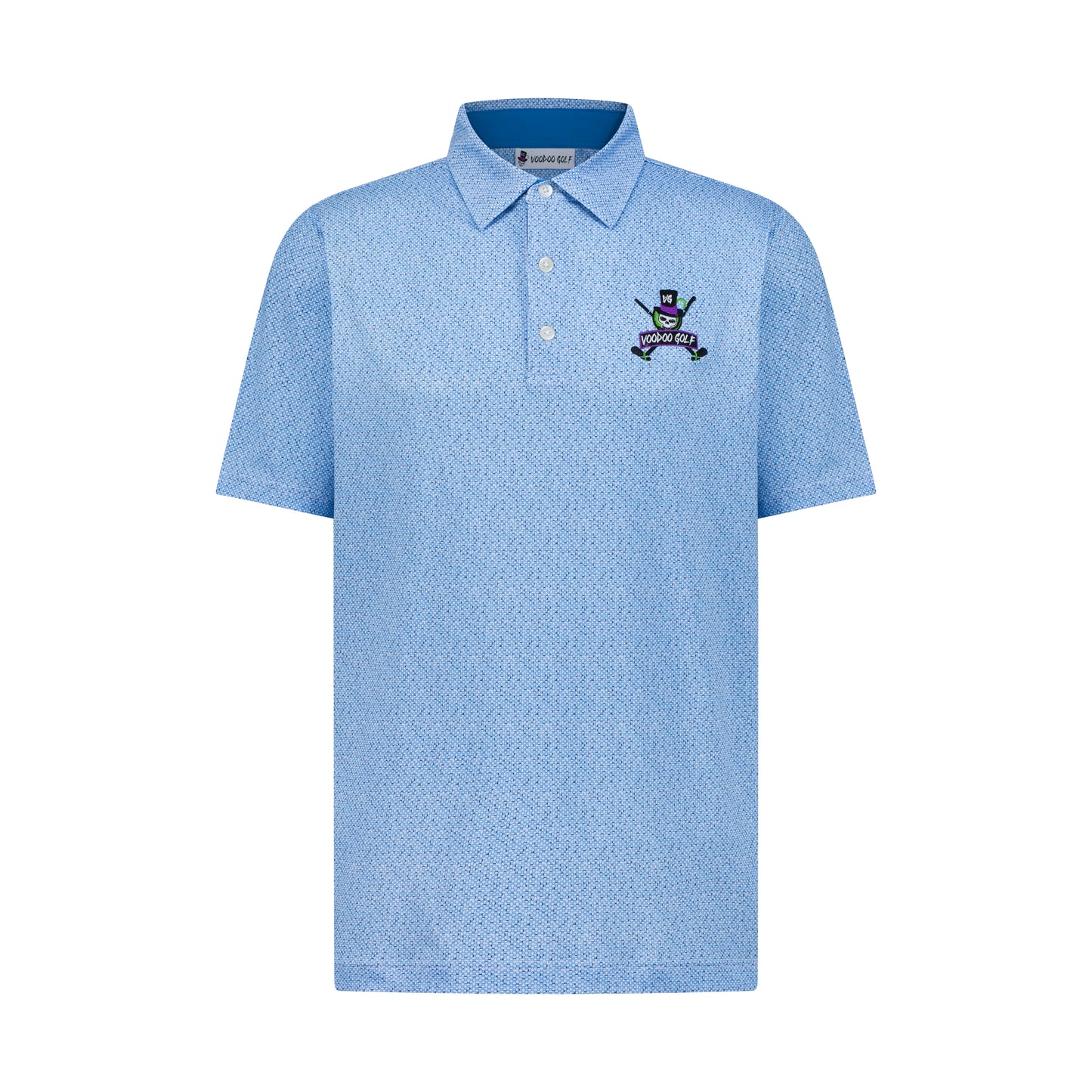 MEN'S ECA™ GOLF POLO SHIRT: LIGHT BLUE