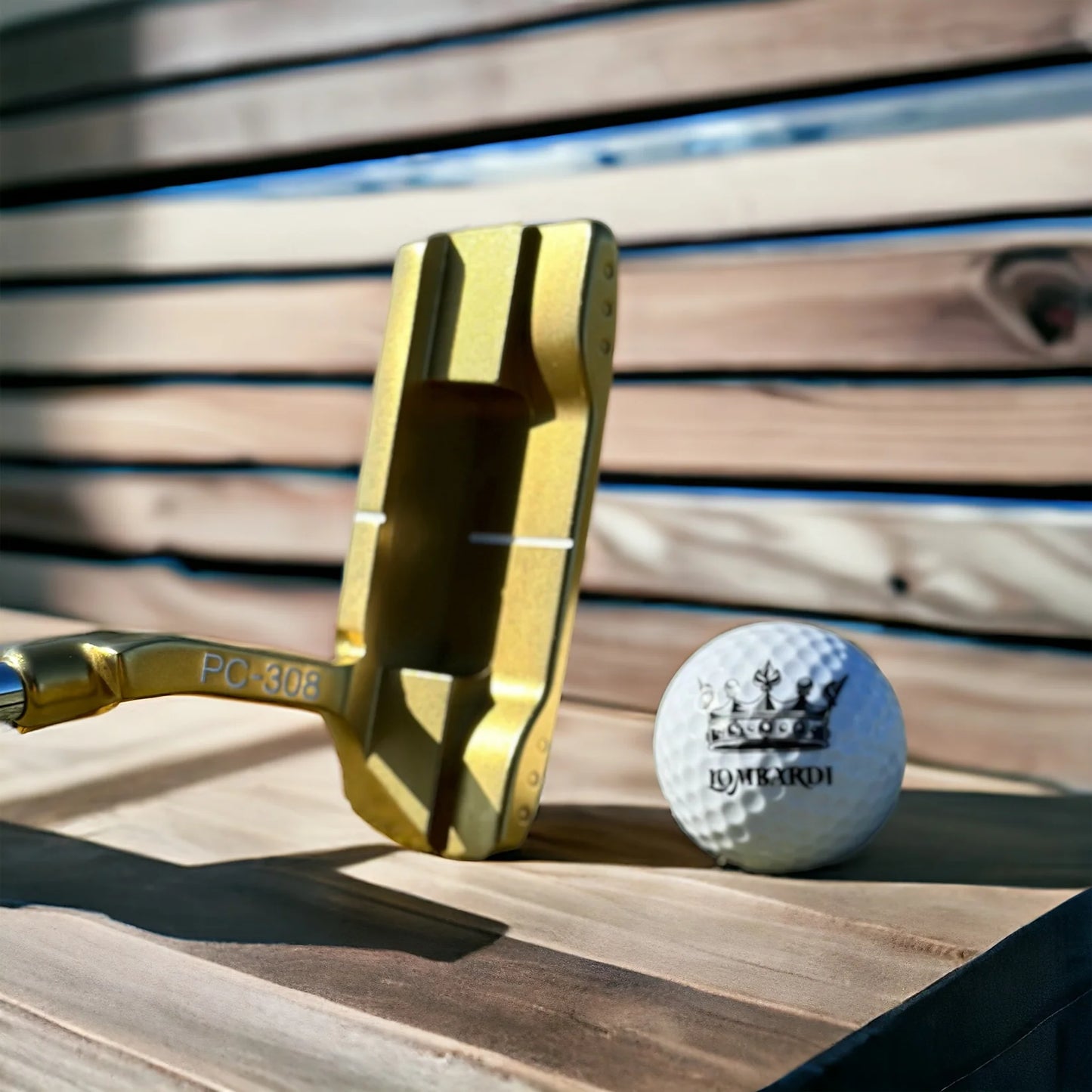 Lombardi Golf PC-308 Golf Putter - Gold