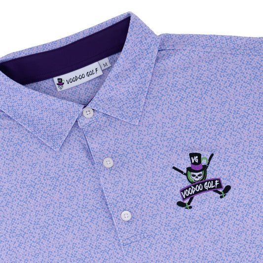 MEN'S ECA™ GOLF POLO SHIRT: LIGHT PURPLE
