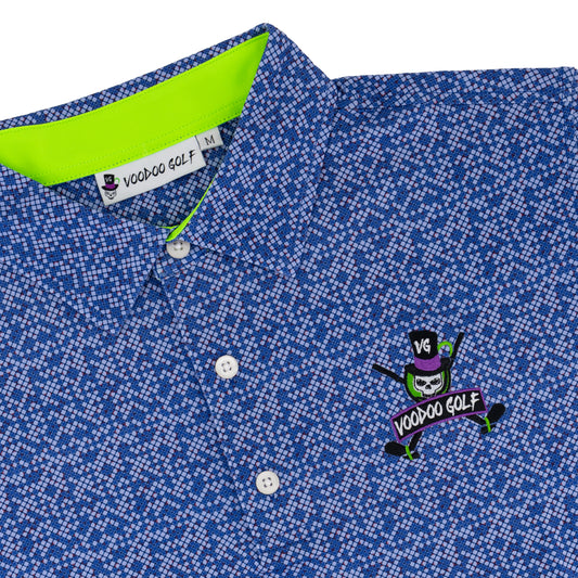 MEN'S ECA™ GOLF POLO SHIRT: DARK PURPLE
